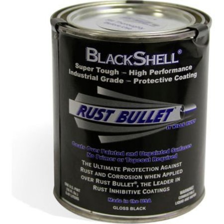 RUST BULLET LLC Rust Bullet BlackShell Protective Coating and Topcoat Pint Can BSP BSP